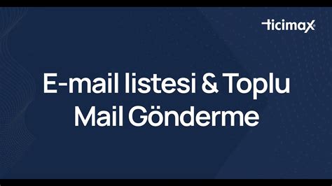 Ücretsiz toplu mail listesi